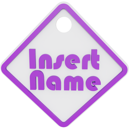 Square Name Tag