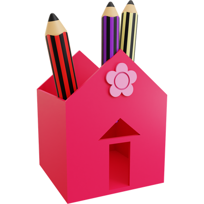 House Pencil Holder 05