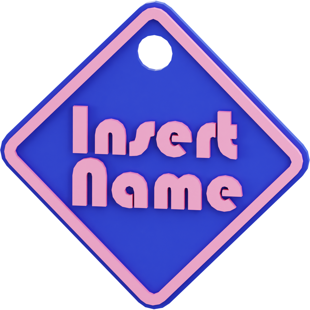 Square Name Tag