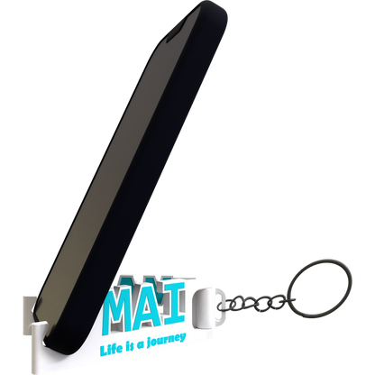 MemoStand Keychain for Small Names - Thick Phones