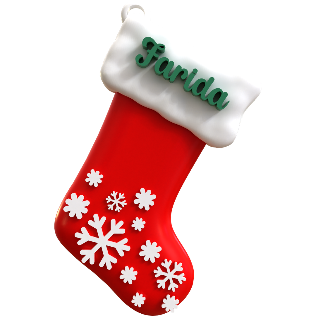 Snowy Stocking Ornament (BUNDLE OF 4)