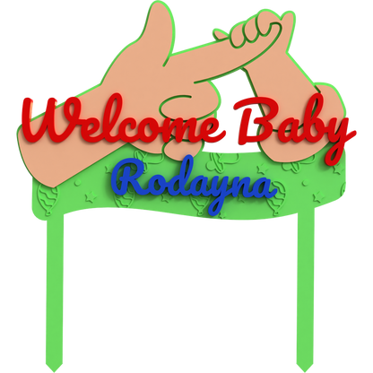 Welcome Baby Topper