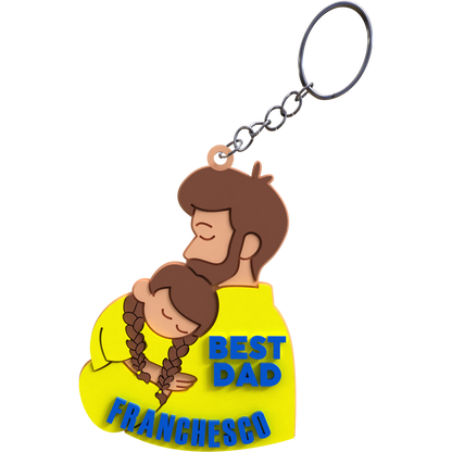 Dad & Daughter Keychain