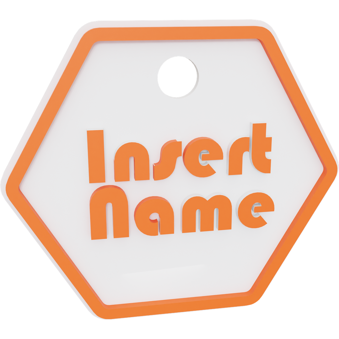 Hexagon Name Tag