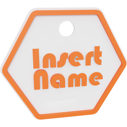 Hexagon Name Tag