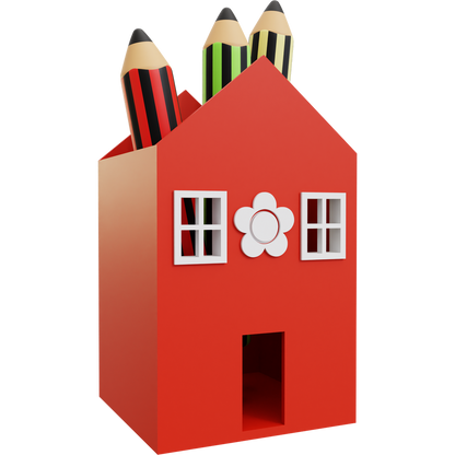 House Pencil Holder 01