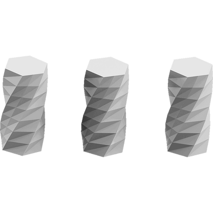 Twisted 6-sided Vase Basic