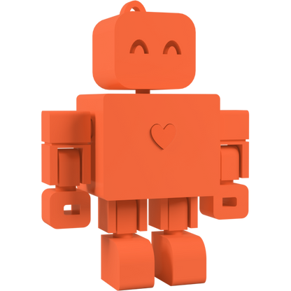 I <3 WandDo Robot Keychain
