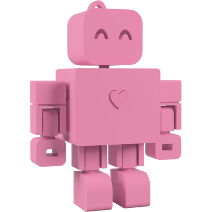 I <3 WandDo Robot Keychain