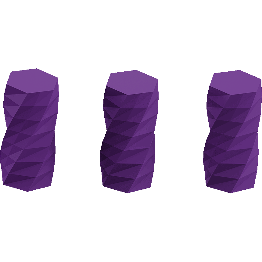 Twisted 6-sided Vase Basic