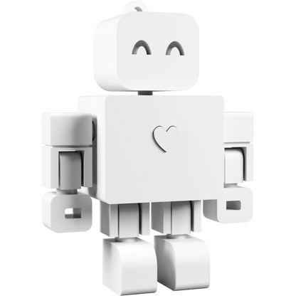 I <3 WandDo Robot Keychain