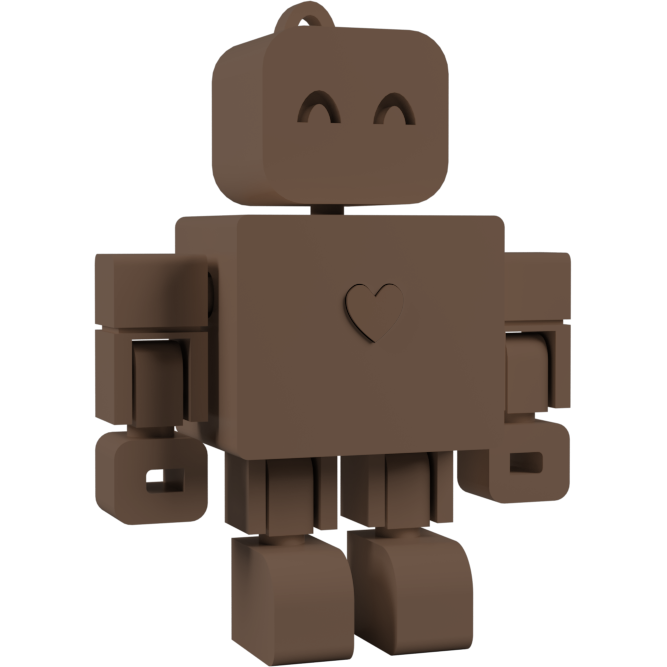 I <3 WandDo Robot Keychain