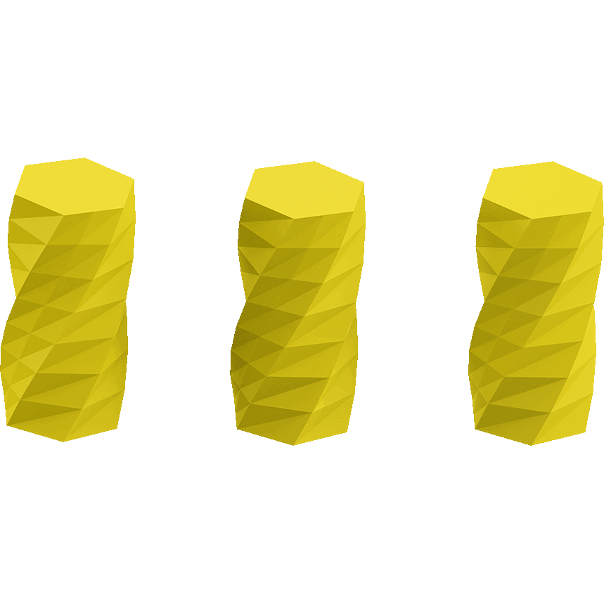 Twisted 6-sided Vase Basic