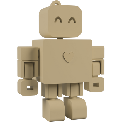 I <3 WandDo Robot Keychain