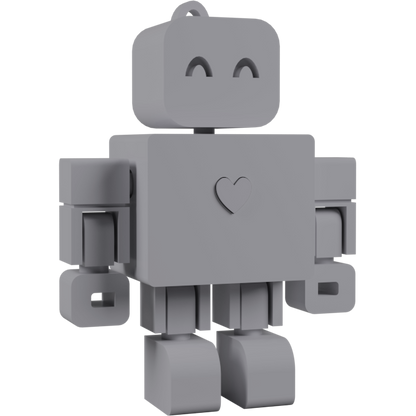 I <3 WandDo Robot Keychain