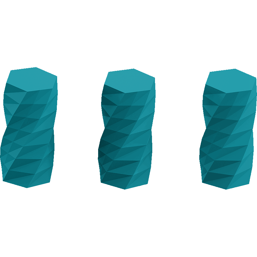 Twisted 6-sided Vase Basic