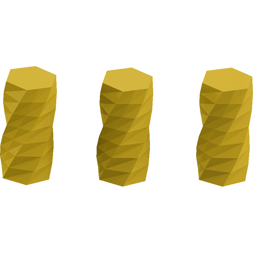 Twisted 6-sided Vase Basic