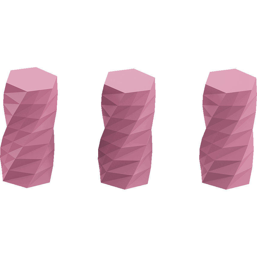 Twisted 6-sided Vase Basic