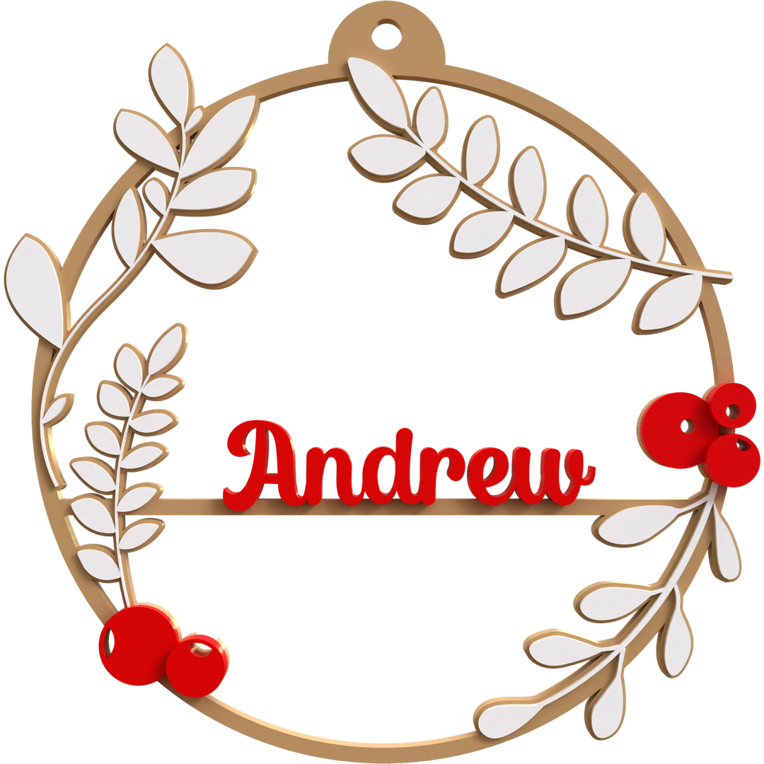 2D Wreath Ornament