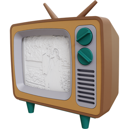 Vintage TV frame