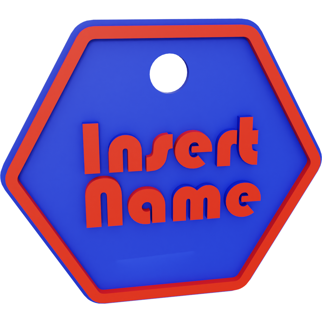 Hexagon Name Tag