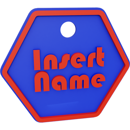 Hexagon Name Tag