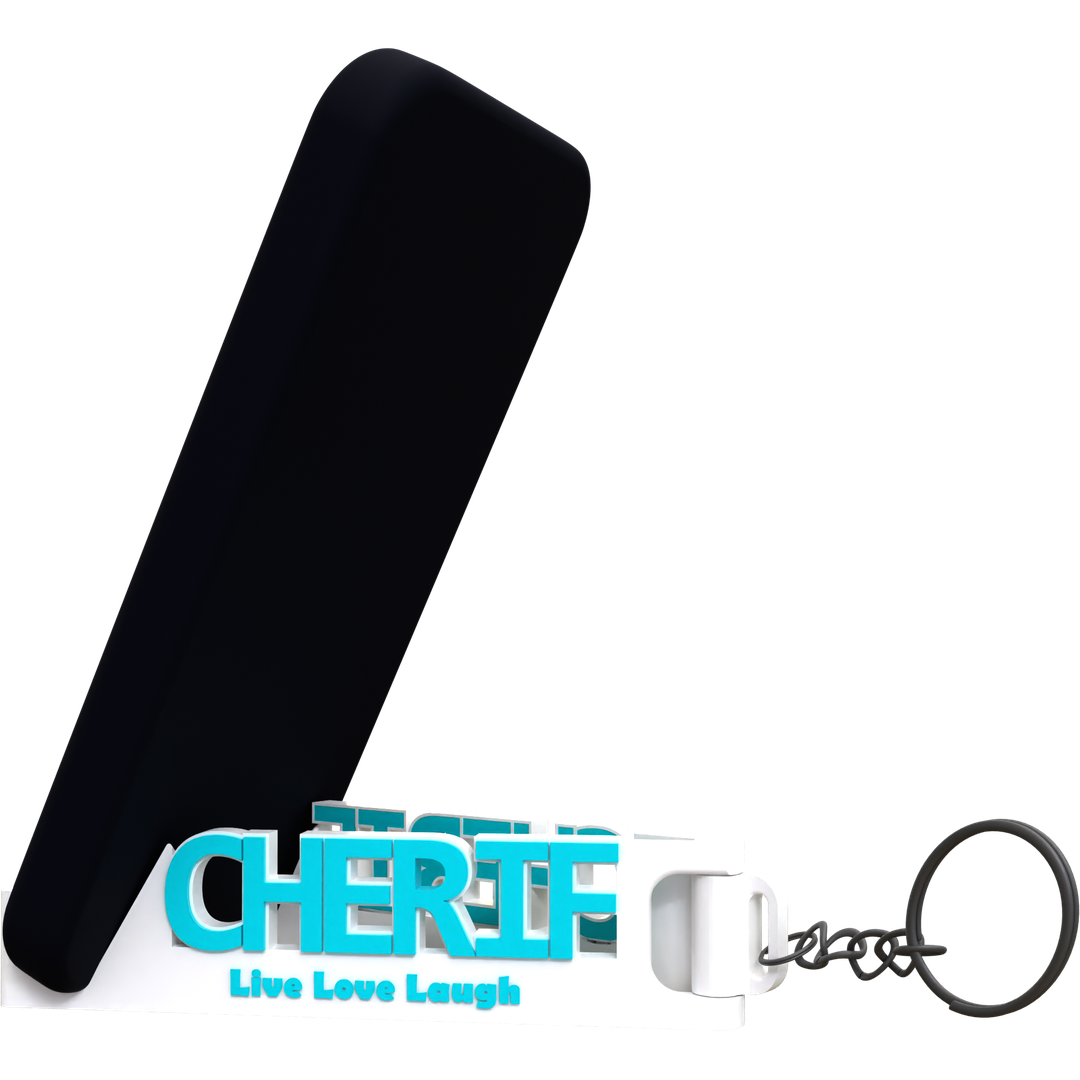 MemoStand Keychain for Large Names - Thick Phones