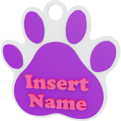 Paw Name Tag