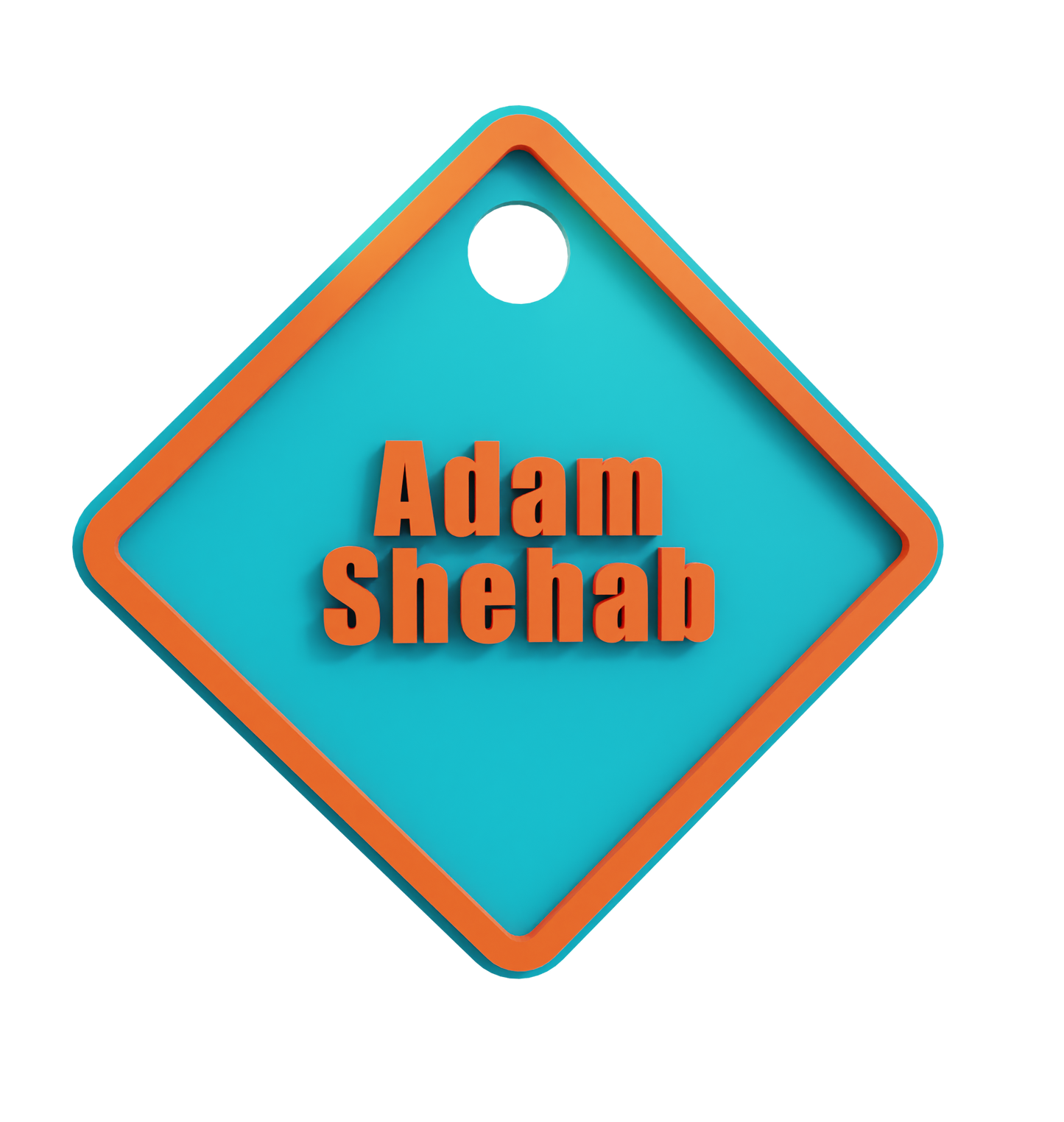 Square Name Tag