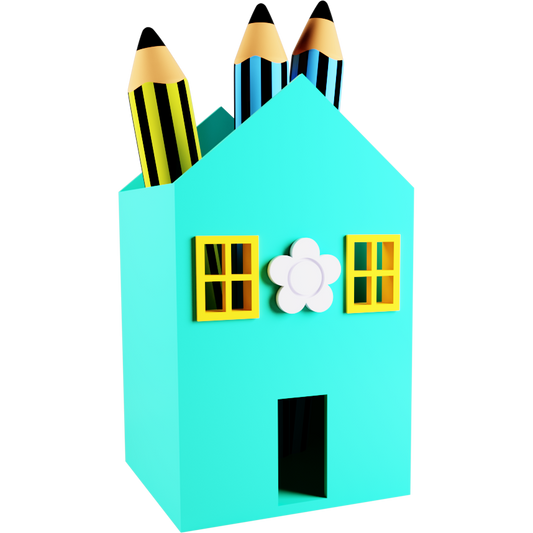 House Pencil Holder 01