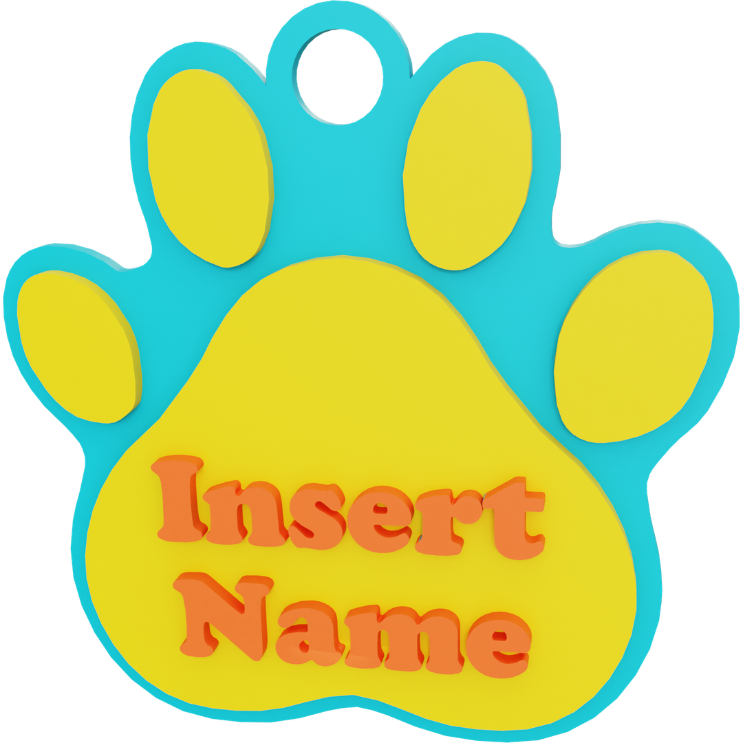 Paw Name Tag