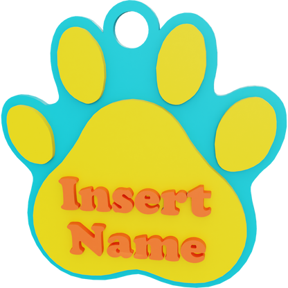 Paw Name Tag