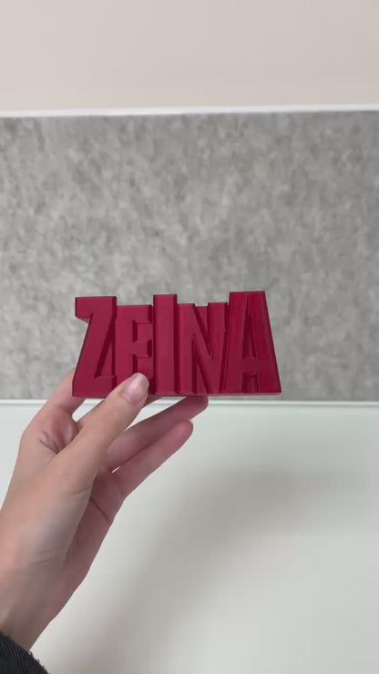 Limited Edition 3D Desk Name Tag Pen Holder