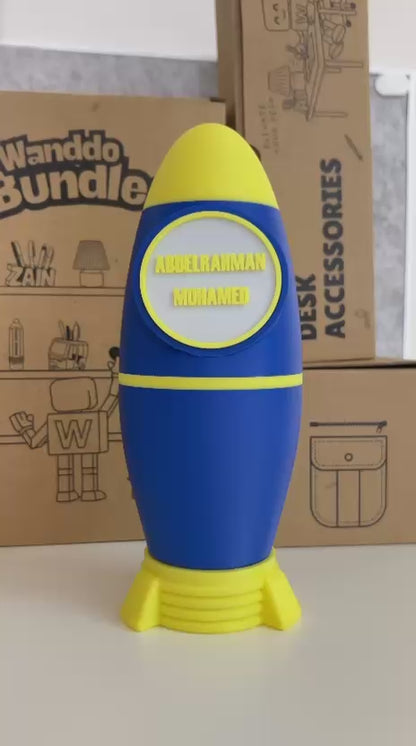 2-in-1 Rocket Pencil Case