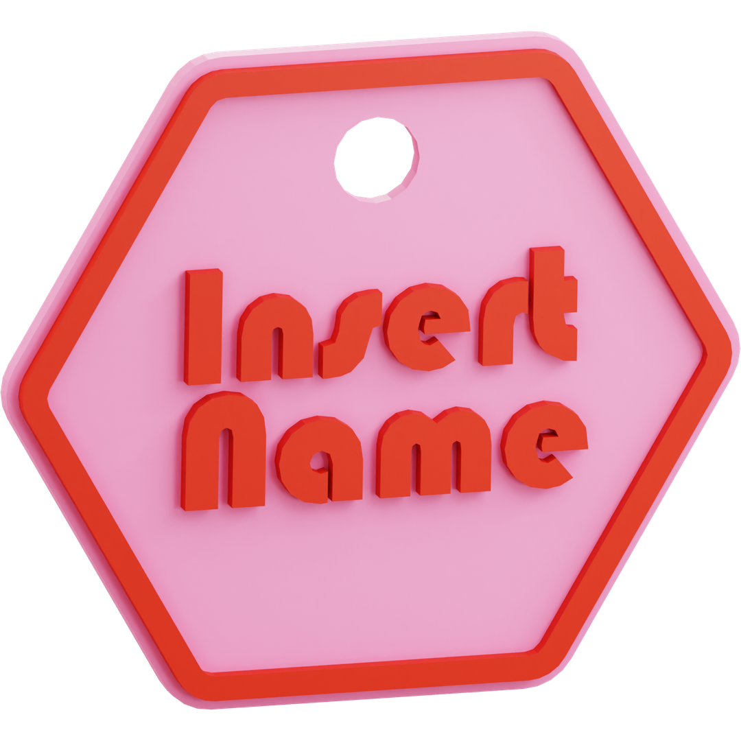 Hexagon Name Tag