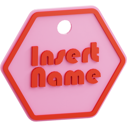 Hexagon Name Tag