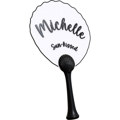 Seashell Handle Fan