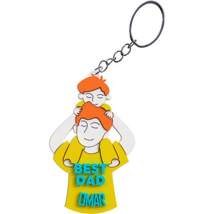 Dad & Son Keychain