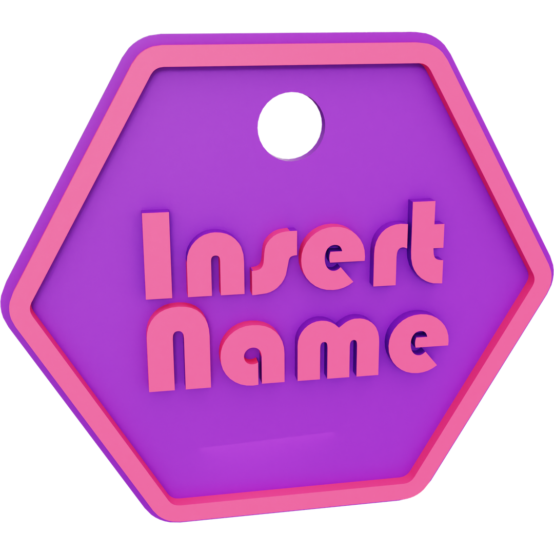 Hexagon Name Tag