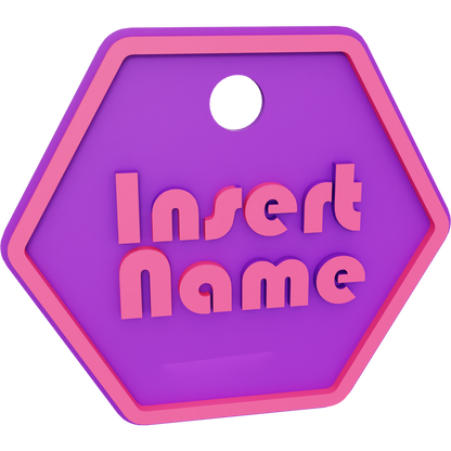 Hexagon Name Tag