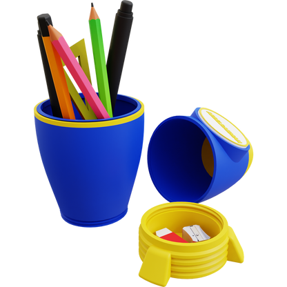 2-in-1 Rocket Pencil Case