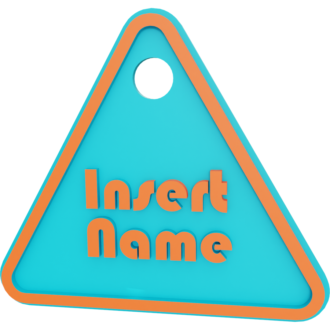 Triangle Name Tag