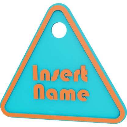 Triangle Name Tag