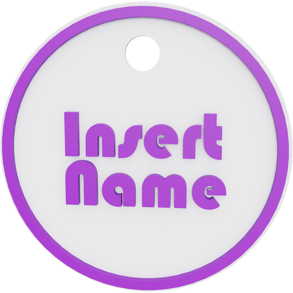 Circle Name Tag