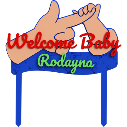 Welcome Baby Topper