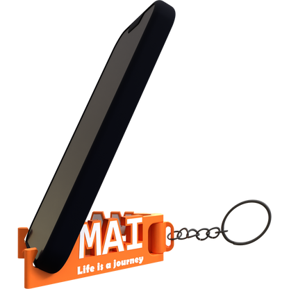 MemoStand Keychain for Small Names - Thick Phones