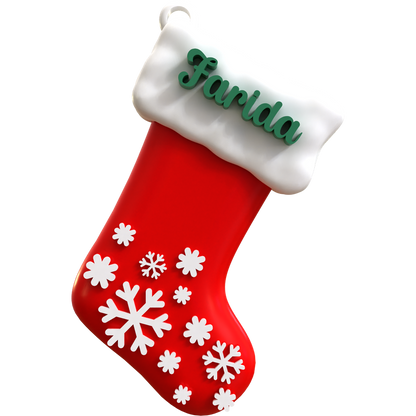 Snowy Stocking Ornament