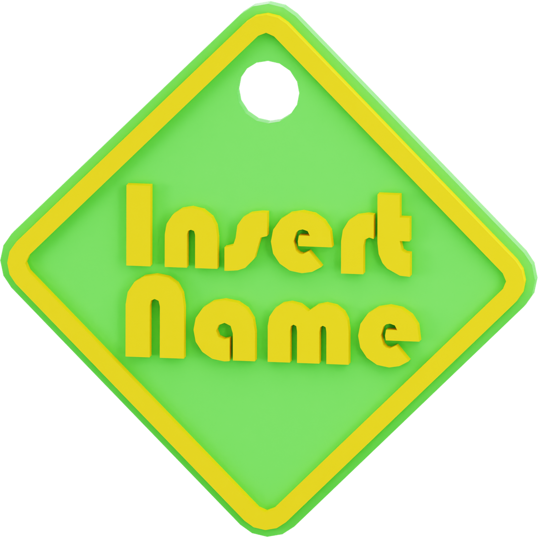 Square Name Tag