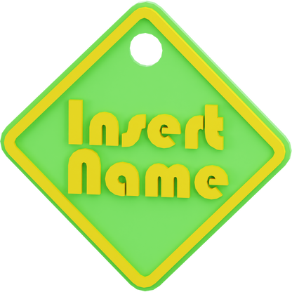 Square Name Tag