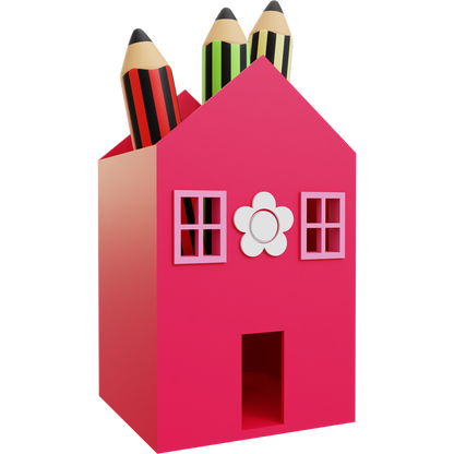 House Pencil Holder 01
